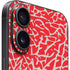 Elephant Print Red iPhone 16 Skin