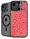 Elephant Print Red iPhone 16e Kickstand Case