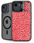 Elephant Print Red iPhone 16e Kickstand Case