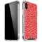 Elephant Print Red iPhone X/XS Clear Case