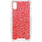 Elephant Print Red iPhone XS Clear Case
