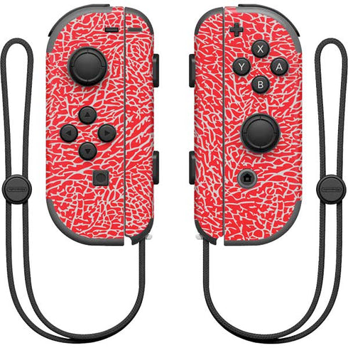 Elephant Print Red Nintendo Skins