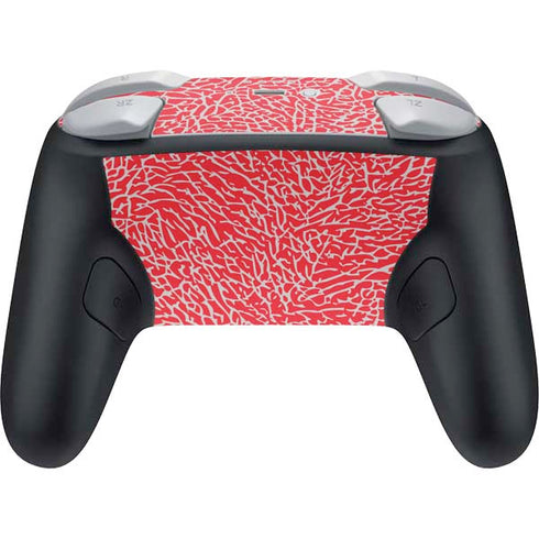 Elephant Print Red Nintendo Switch 2 (2025) Pro Controller Skin