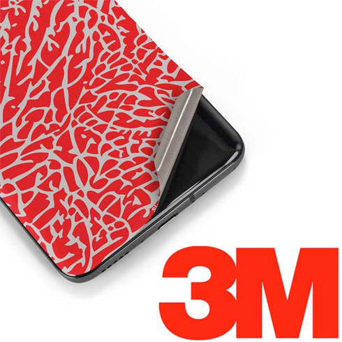 Elephant Print Red OnePlus 7 Pro Skin