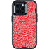 Elephant Print Red Otterbox Defender iPhone Skin