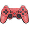 Elephant Print Red PS3 Dual Shock wireless controller Skin