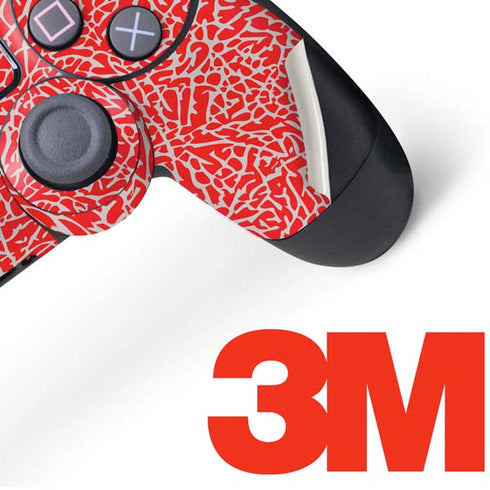 Elephant Print Red PS4 Pro/Slim Controller Skin