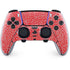 Elephant Print Red PS5 DualSense Edge Pro Controller Skin