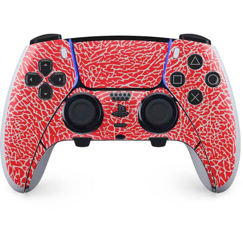 Elephant Print Red PlayStation PS5 Skins