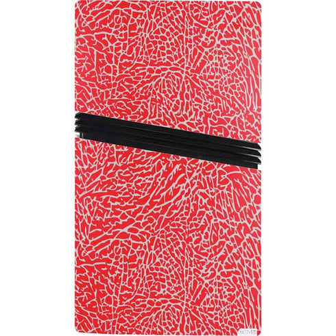 Elephant Print Red PS5 Pro Bundle Skin