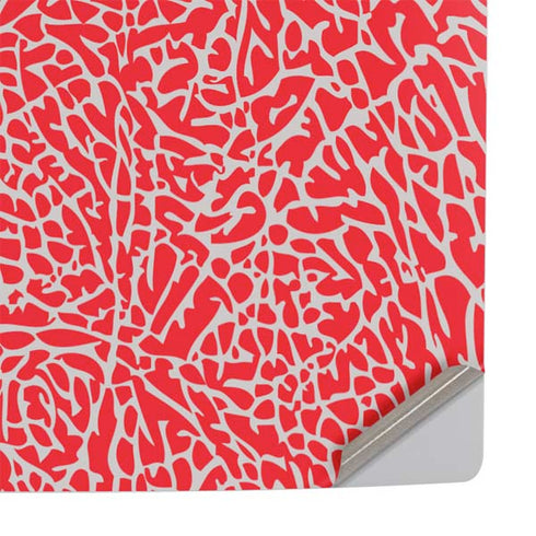 Elephant Print Red PS5 Pro Console Skin