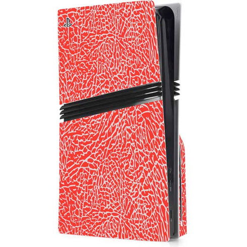Elephant Print Red PlayStation PS5 Skins