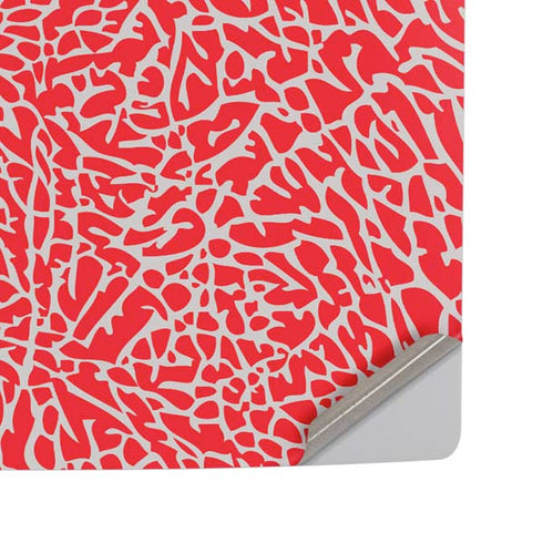 Elephant Print Red PS5 Pro Disk Console Skin