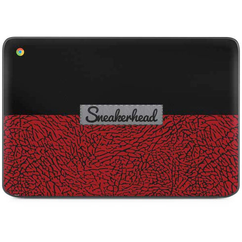 Elephant Print Red Sneakerhead HP Chromebook Skin