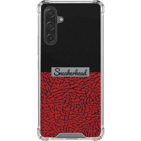 Elephant Print Red Sneakerhead Galaxy A17 Clear Case