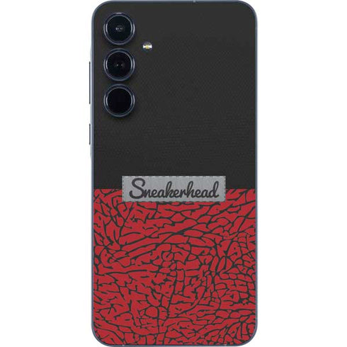 Elephant Print Red Sneakerhead Galaxy A35 5G Skin