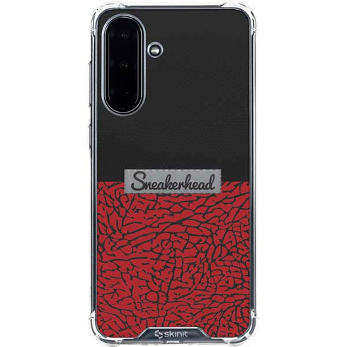 Elephant Print Red Sneakerhead Galaxy A36 5G Clear Case