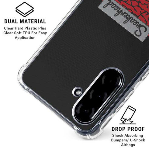 Elephant Print Red Sneakerhead Galaxy A36 5G Clear Case