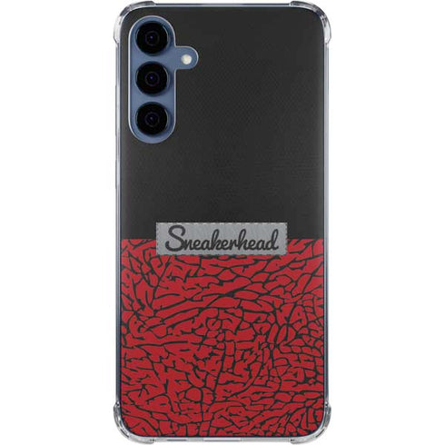 Elephant Print Red Sneakerhead Galaxy A55 5G Clear Case