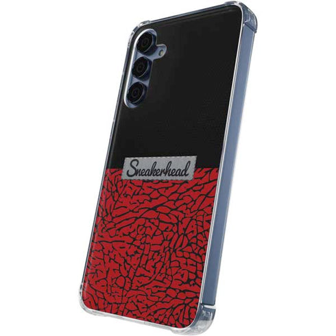 Elephant Print Red Sneakerhead Galaxy A55 5G Clear Case