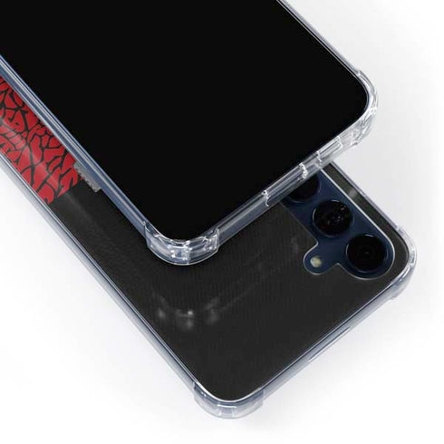 Elephant Print Red Sneakerhead Galaxy A55 5G Clear Case