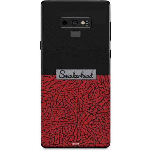 Elephant Print Red Sneakerhead Galaxy Note 9 Skin