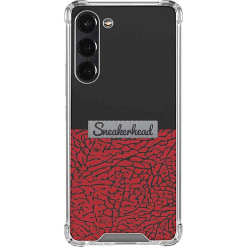 Elephant Print Red Sneakerhead Galaxy S24 FE Clear Case