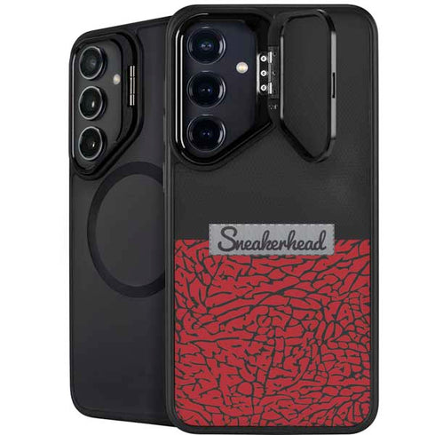 Elephant Print Red Sneakerhead Galaxy S25 Kickstand Case