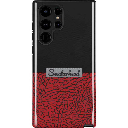 Elephant Print Red Sneakerhead Galaxy S25 Ultra Impact Case