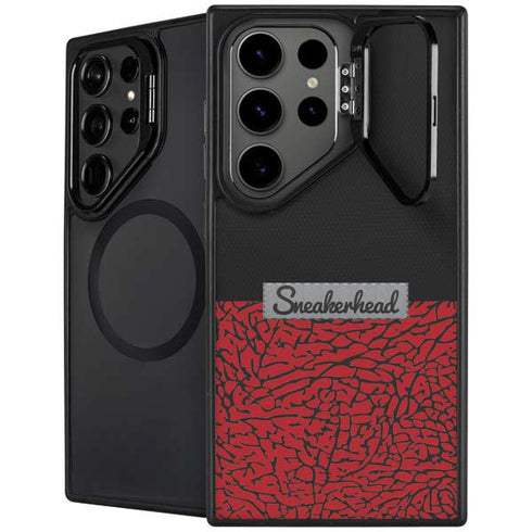 Elephant Print Red Sneakerhead Galaxy S24 Ultra Kickstand Case