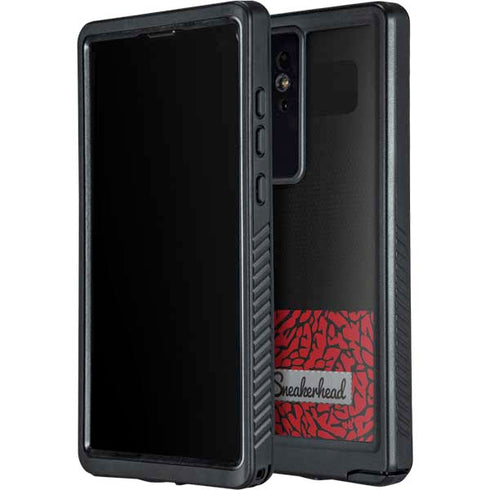 Elephant Print Red Sneakerhead Galaxy S24 Ultra Waterproof Case