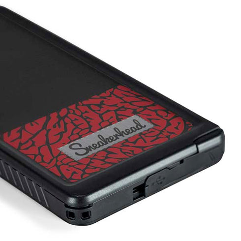 Elephant Print Red Sneakerhead Galaxy S24 Ultra Waterproof Case
