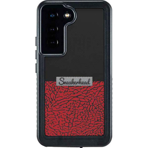 Elephant Print Red Sneakerhead Galaxy S24 Waterproof Case