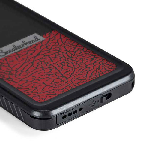 Elephant Print Red Sneakerhead Galaxy S24 Waterproof Case