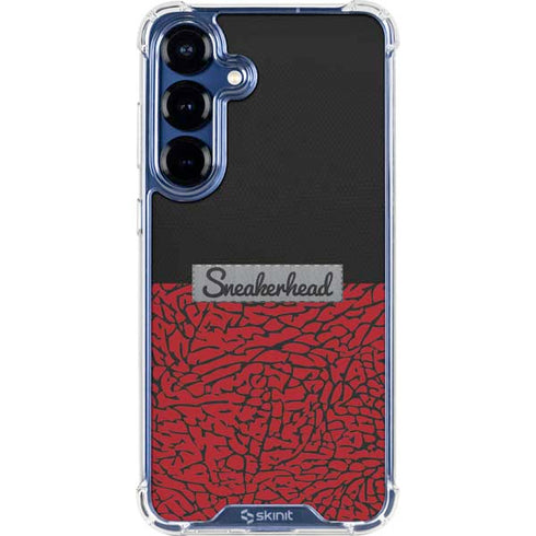 Elephant Print Red Sneakerhead Galaxy S25 Clear Case