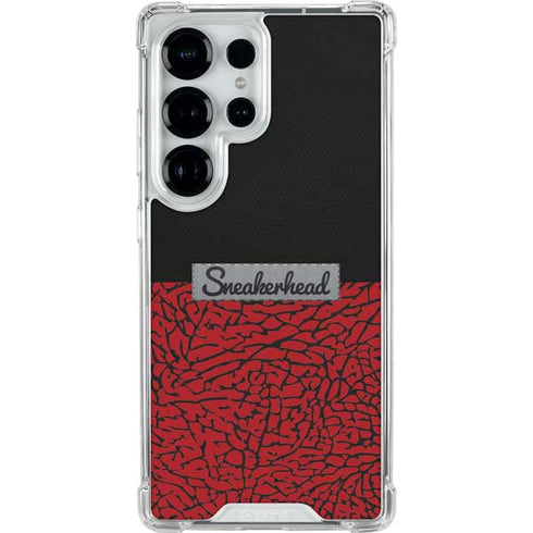 Elephant Print Red Sneakerhead Galaxy S26 Ultra Clear Case