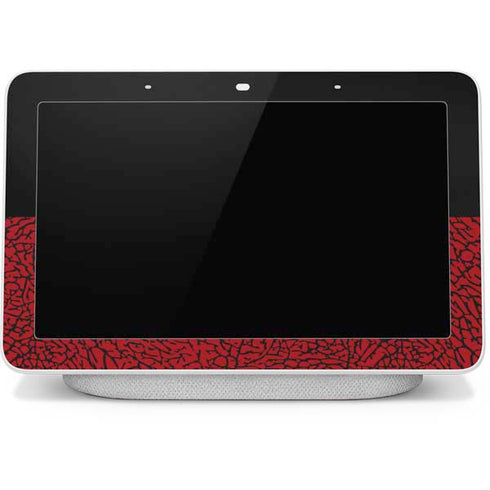 Elephant Print Red Sneakerhead Google Home Hub Skin