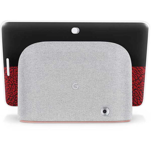 Elephant Print Red Sneakerhead Google Home Hub Skin