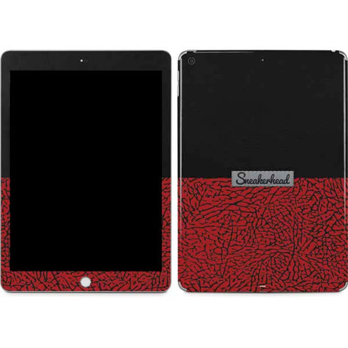 Elephant Print Red Sneakerhead Apple iPad Skin