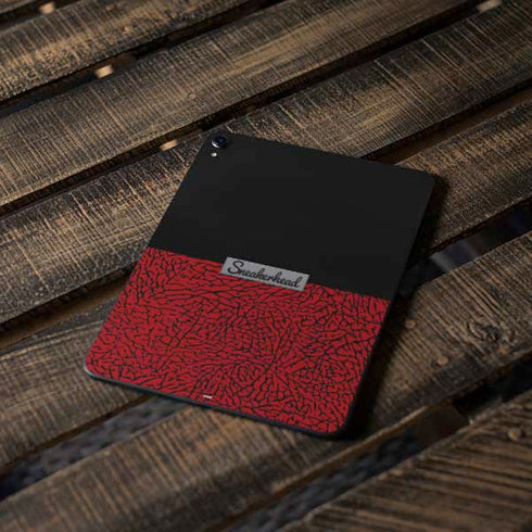 Elephant Print Red Sneakerhead Apple iPad Pro Skin