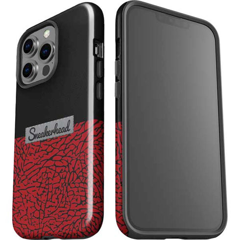 Elephant Print Red Sneakerhead iPhone 15 Pro Impact Case