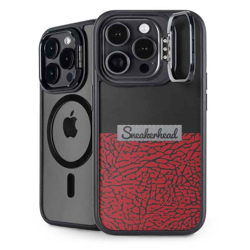Elephant Print Red Sneakerhead iPhone 15 Pro Max Kickstand Case