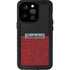 Elephant Print Red Sneakerhead iPhone 15 Pro Waterproof Case