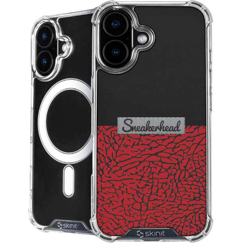 Elephant Print Red Sneakerhead iPhone 16 MagSafe Case