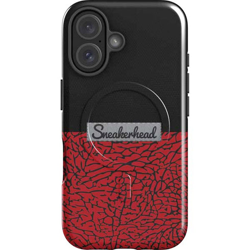 Elephant Print Red Sneakerhead iPhone 16 Magsafe Impact Case