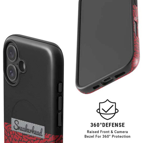 Elephant Print Red Sneakerhead iPhone 16 Plus Magsafe Impact Case
