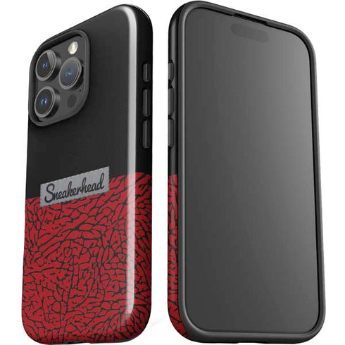 Elephant Print Red Sneakerhead iPhone 16 Pro Impact Case