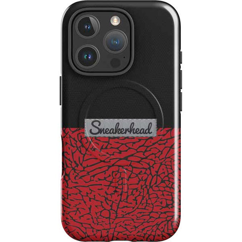 Elephant Print Red Sneakerhead iPhone 16 Pro Magsafe Impact Case