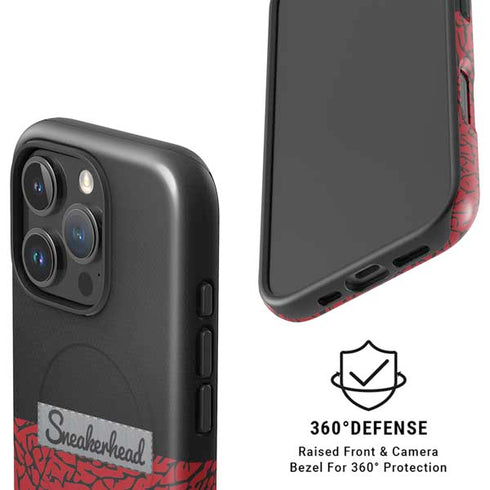 Elephant Print Red Sneakerhead iPhone 16 Pro Magsafe Impact Case