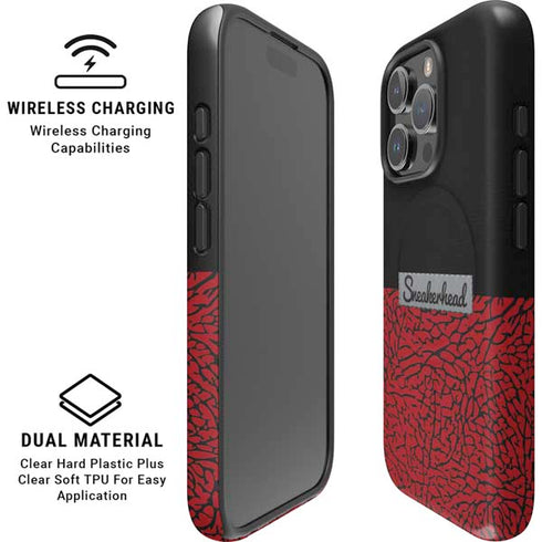 Elephant Print Red Sneakerhead iPhone 16 Pro Magsafe Impact Case
